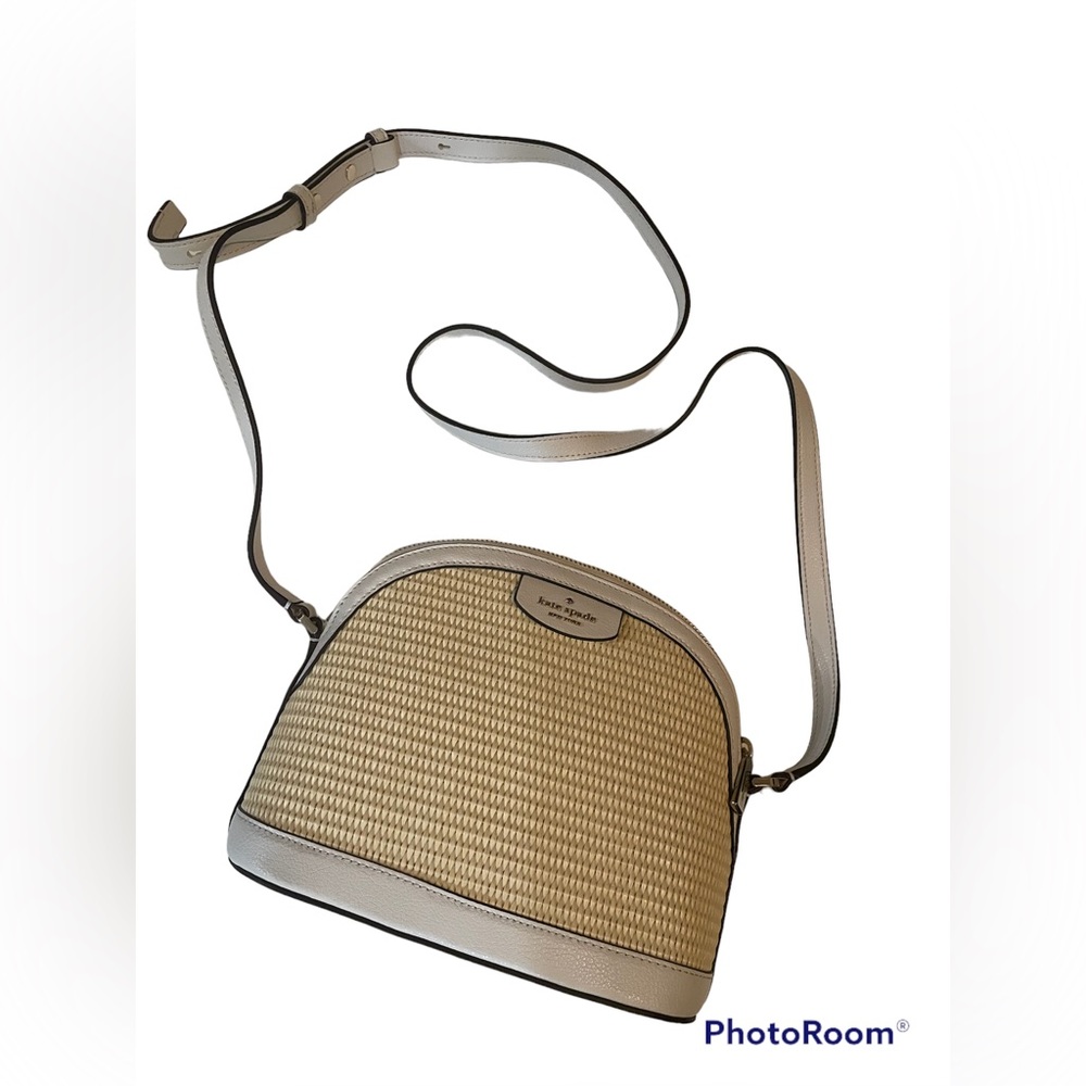 Kate Spade - Sylvia straw dome crossbody bag